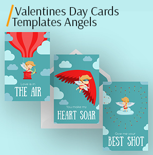 valentines day cards templates pack